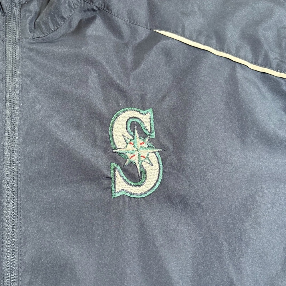 Seattle Mariners | Windbreaker Jacket | Navy| Men's Large - Picture 2 of 10